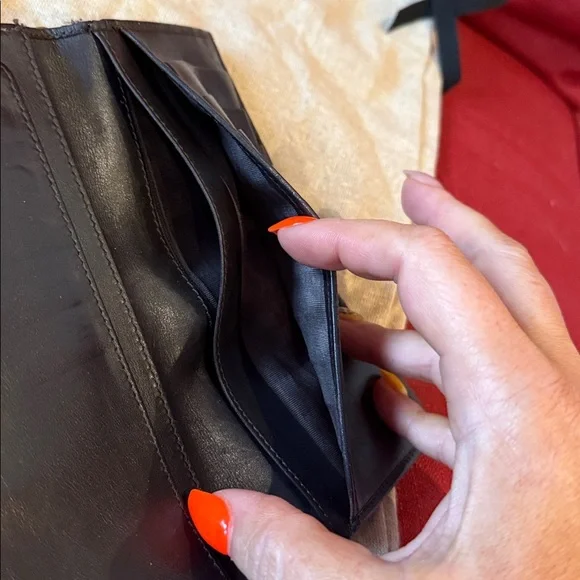 Gucci Black Monogram Clutch Wallet cards leather luxury designer red green women - Picture 8 of 15